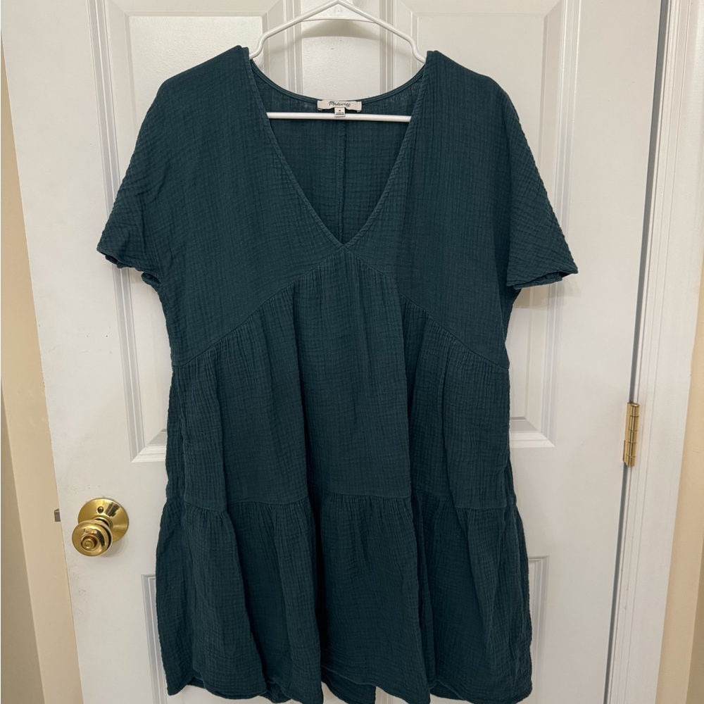 Madewell Dark Green V-Neck Tunic